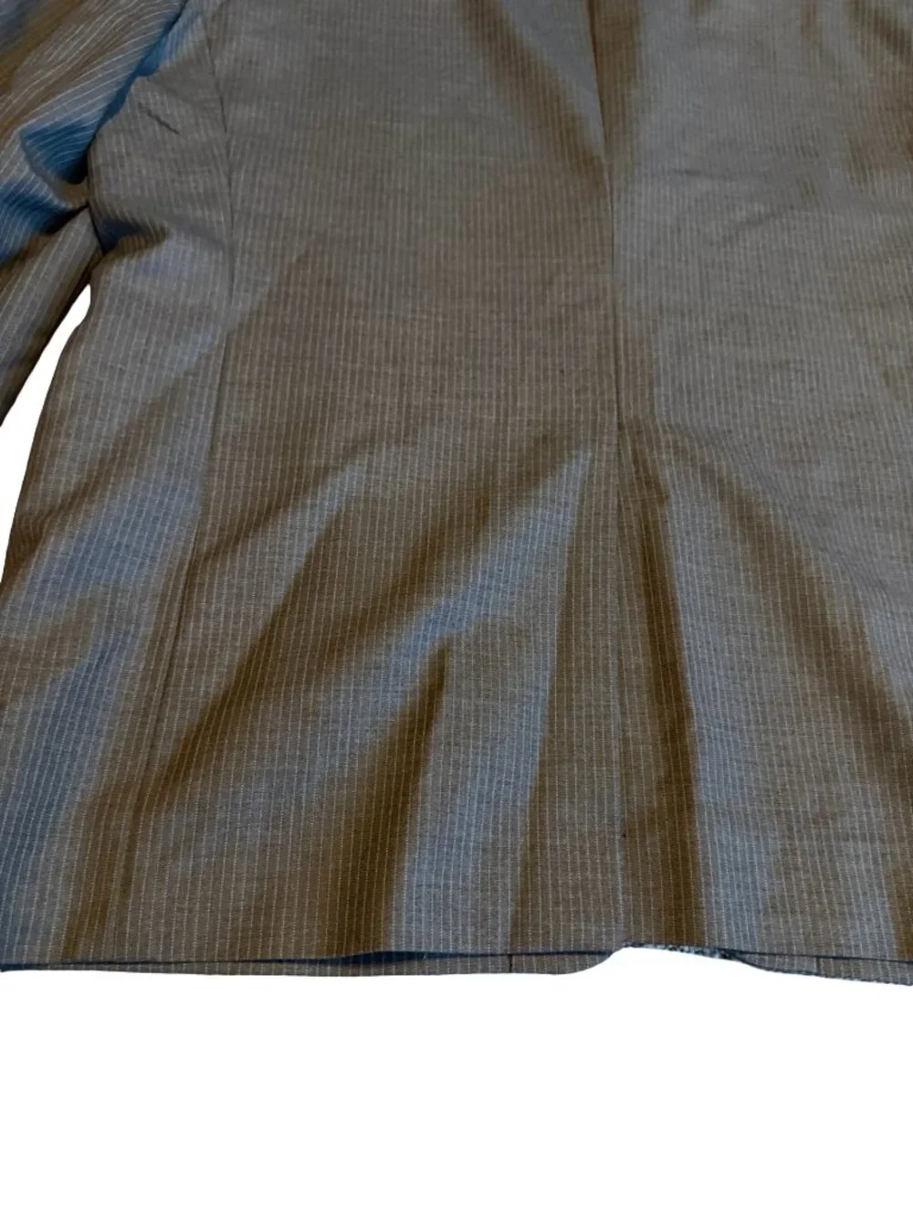 Ralph Lauren Blue Label Grey Blazer Jacket Sport Coat Pinstripe Classic Size 46R